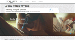 Desktop Screenshot of luckyvanstattoo.com